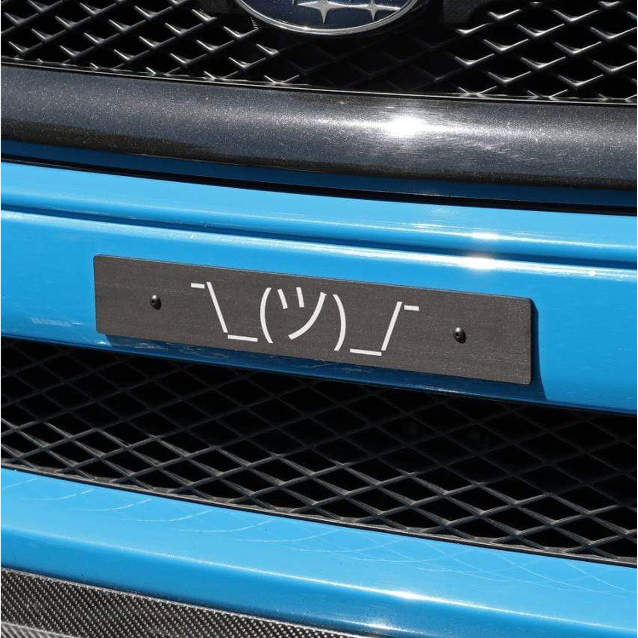 Billetworkz "Shrug Guy" Plate Delete Subaru WRX 2008-2021 / STI 2008-2021 🤷 | BW-LPD-SGY-JDM