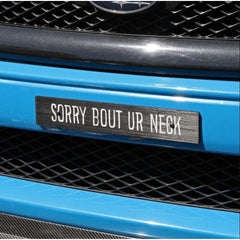 Billetworkz "Sorry Bout Ur Neck" Plate Delete Subaru WRX 2008-2021 / STI 2008-2021 | BW-LPD-SRY-JDM