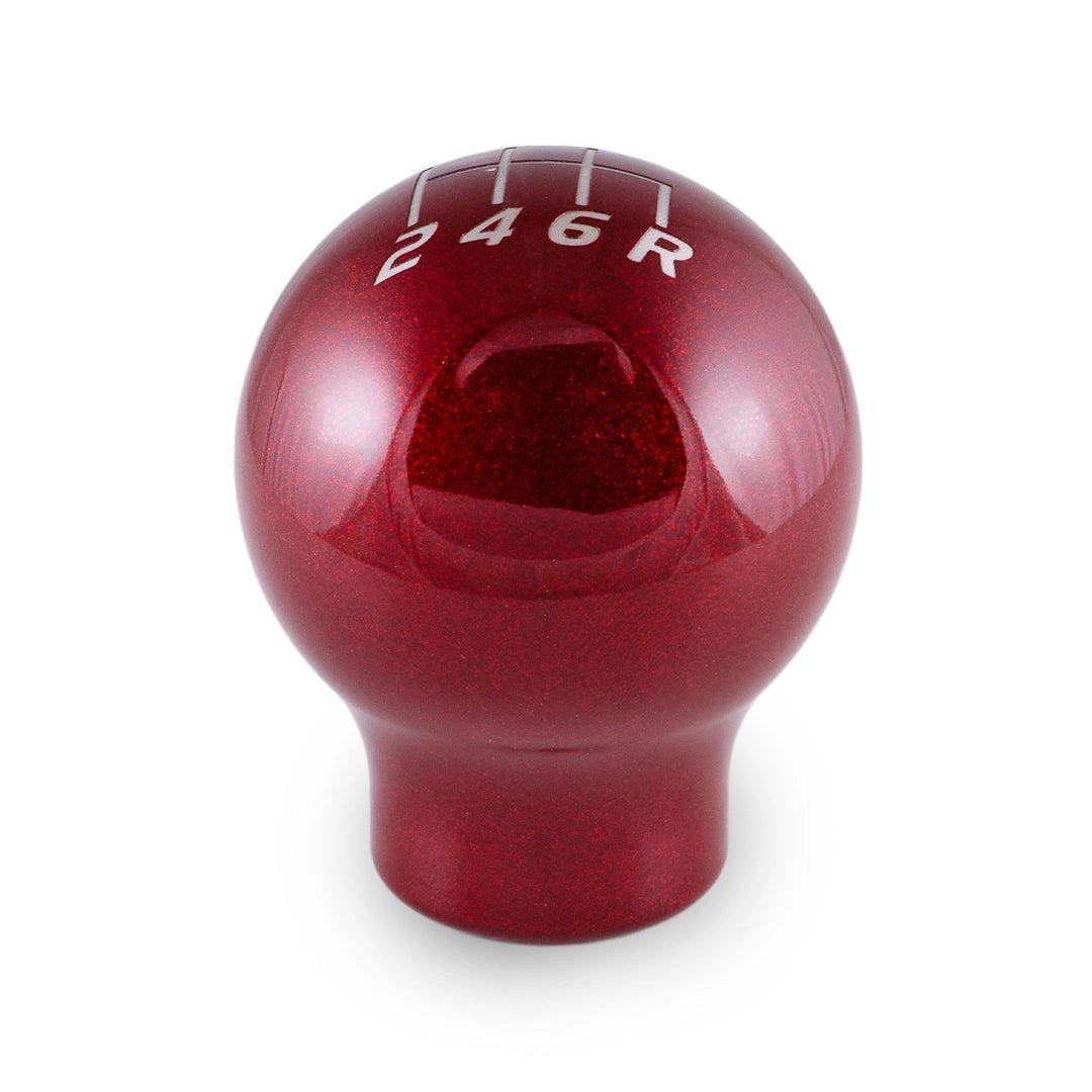 Billetworkz Weighted Shift Knob 6-Speed Lightbulb Candy Red Subaru WRX 15-26 / STI 04-21 | BW-KNB-WRX6-VEL6-CRED-LB