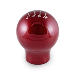 Billetworkz Weighted Shift Knob 6-Speed Lightbulb Candy Red Subaru WRX 15-26 / STI 04-21 | BW-KNB-WRX6-VEL6-CRED-LB