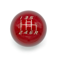 Billetworkz Weighted Shift Knob 6-Speed Lightbulb Candy Red Subaru WRX 15-26 / STI 04-21 | BW-KNB-WRX6-VEL6-CRED-LB