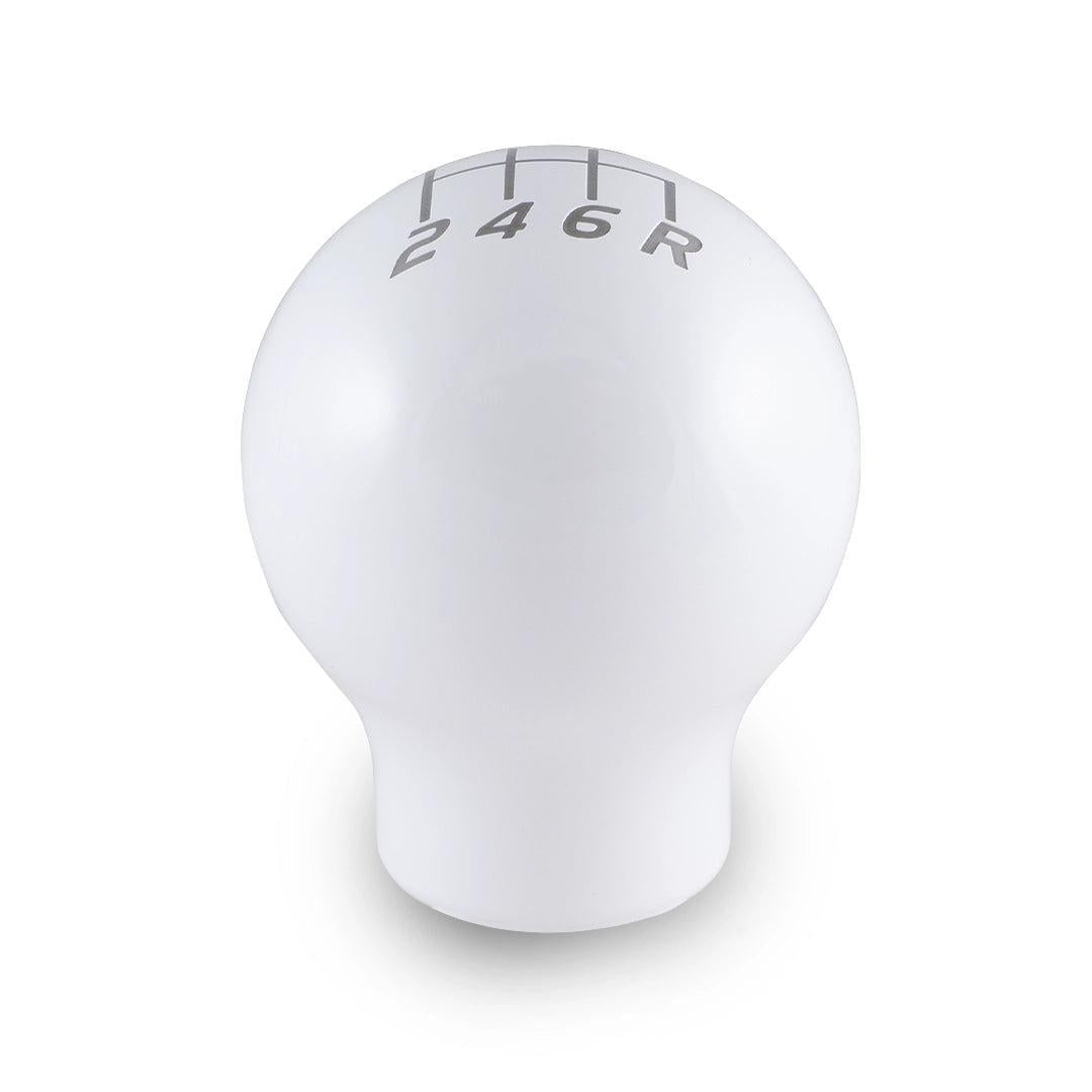 Billetworkz Weighted Shift Knob 6-Speed Lightbulb Gloss White Subaru WRX 15-26 / STI 04-21 | BW-KNB-WRX6-VEL6-GWHT-LB