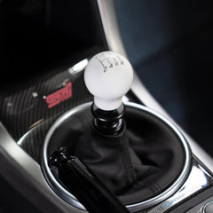 Billetworkz Weighted Shift Knob 6-Speed Lightbulb Gloss White Subaru WRX 15-26 / STI 04-21 | BW-KNB-WRX6-VEL6-GWHT-LB