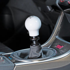 Billetworkz Weighted Shift Knob 6-Speed Lightbulb Gloss White Subaru WRX 15-26 / STI 04-21 | BW-KNB-WRX6-VEL6-GWHT-LB
