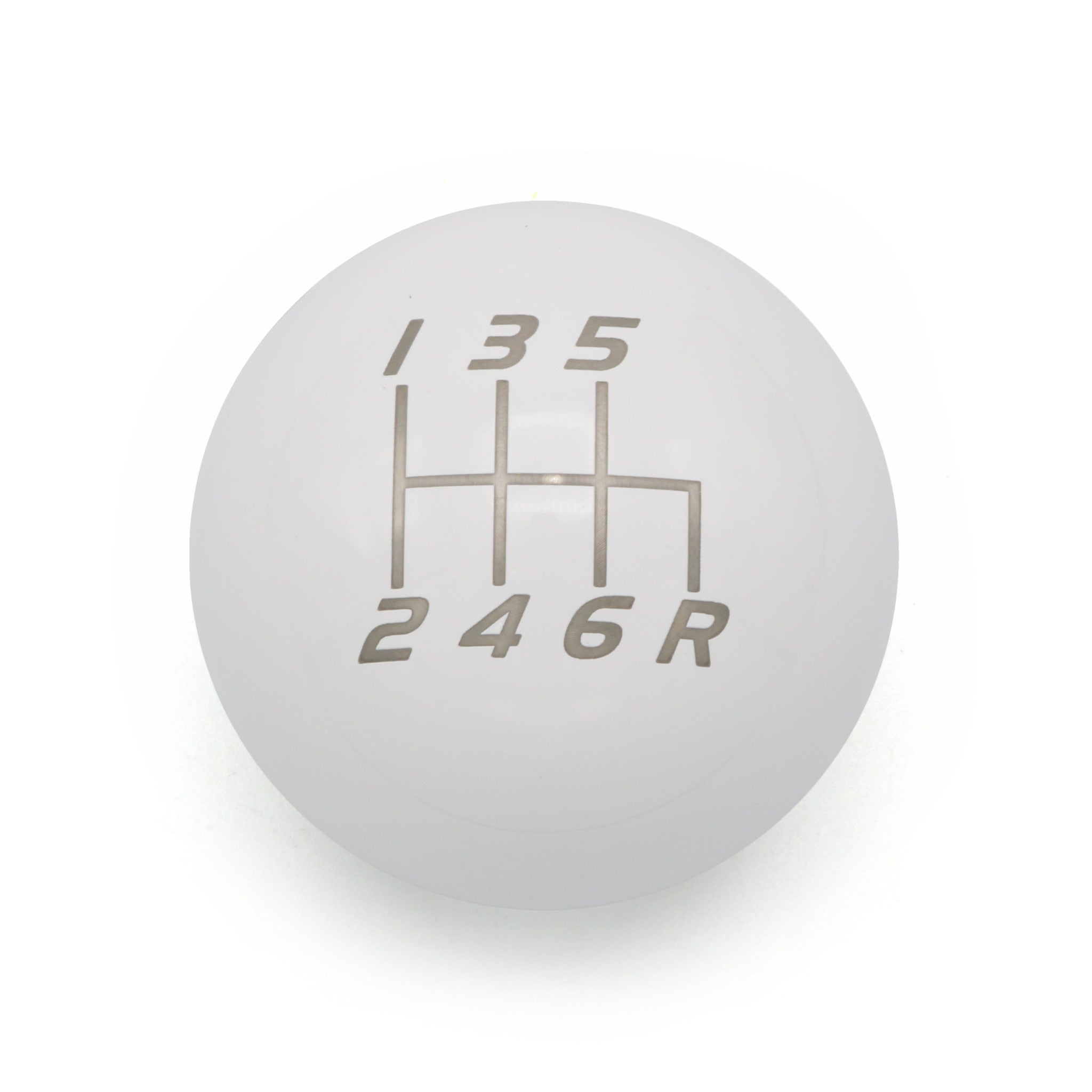 Billetworkz Weighted Shift Knob 6-Speed Lightbulb Gloss White Subaru WRX 15-26 / STI 04-21 | BW-KNB-WRX6-VEL6-GWHT-LB