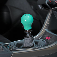 Billetworkz Weighted Shift Knob 6-Speed Lightbulb Hyper Teal Subaru WRX 15-26 / STI 04-21 | BW-KNB-WRX6-VEL6-HYTL-LB