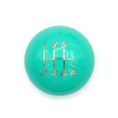 Billetworkz Weighted Shift Knob 6-Speed Lightbulb Hyper Teal Subaru WRX 15-26 / STI 04-21 | BW-KNB-WRX6-VEL6-HYTL-LB