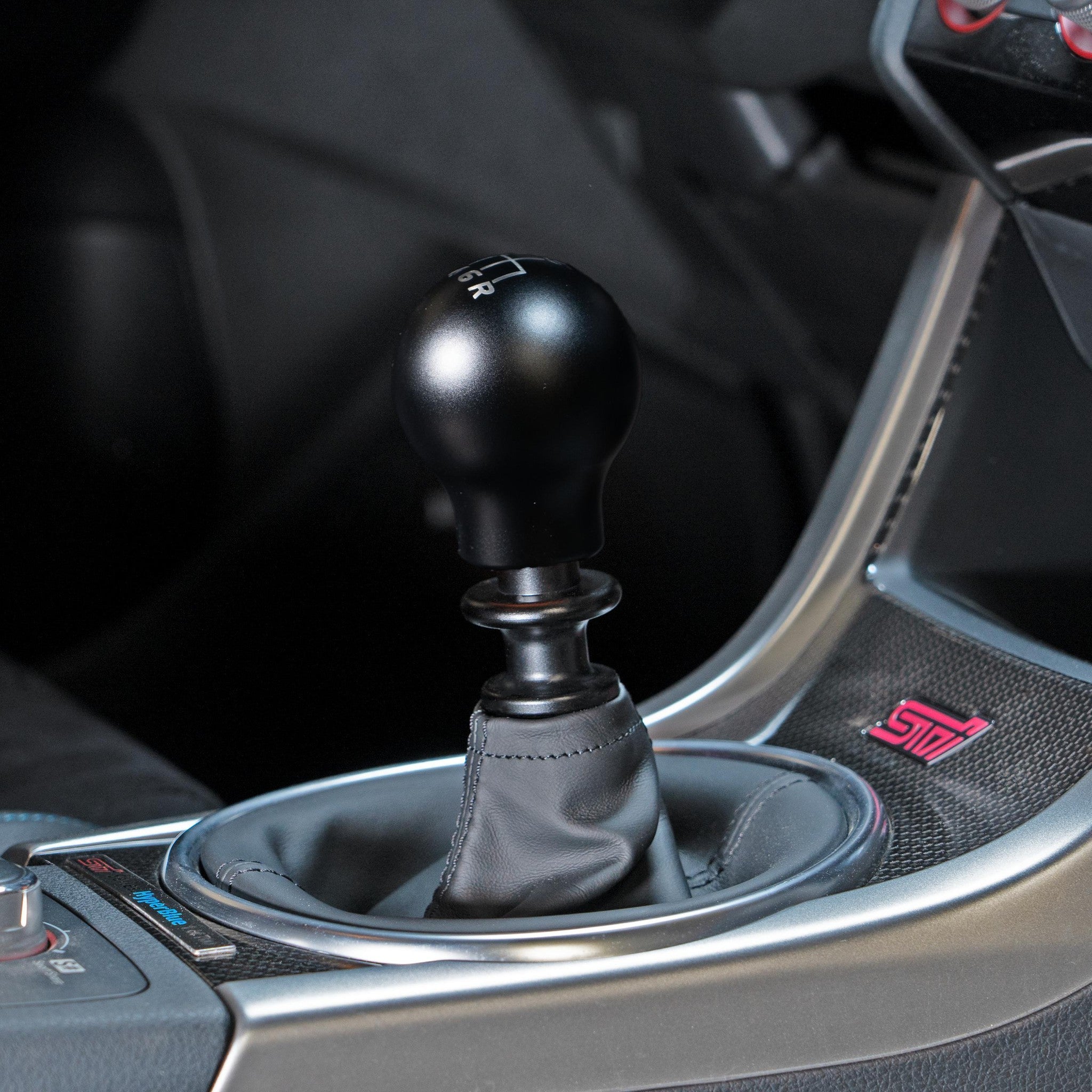 Billetworkz Weighted Shift Knob 6-Speed Lightbulb Matte Black Subaru WRX 15-26 / STI 04-21 Matte Black | BW-KNB-WRX6-VEL6-MBLK-LB