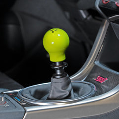 Billetworkz Weighted Shift Knob 6-Speed Lightbulb Neon Yellow Subaru WRX 15-26 / STI 04-21 | BW-KNB-WRX6-VEL6-NYEL-LB