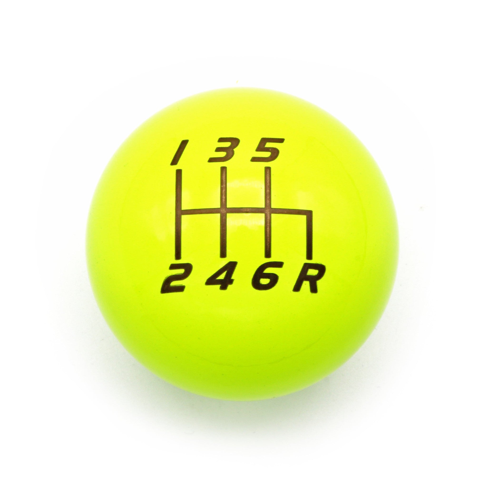 Billetworkz Weighted Shift Knob 6-Speed Lightbulb Neon Yellow Subaru WRX 15-26 / STI 04-21 | BW-KNB-WRX6-VEL6-NYEL-LB