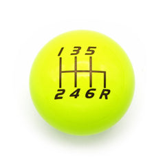 Billetworkz Weighted Shift Knob 6-Speed Lightbulb Neon Yellow Subaru WRX 15-26 / STI 04-21 | BW-KNB-WRX6-VEL6-NYEL-LB