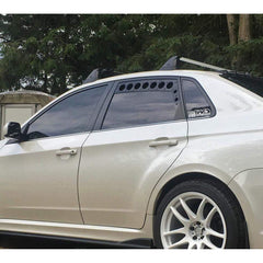 Billetworkz Window Vents Wire Mesh Subaru WRX / STI 2008-2014 | BW-WV-SUB-GR-BK-WM