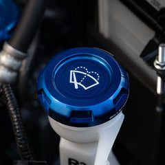 Billetworkz Wiper Fluid Cap Engraved Zero Series Blue Subaru WRX 02-25 / STI 04-21 | BW-EBCZ-SUB-WIP-BLU-E