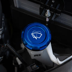 Billetworkz Wiper Fluid Cap Engraved Zero Series Blue Subaru WRX 02-25 / STI 04-21 | BW-EBCZ-SUB-WIP-BLU-E