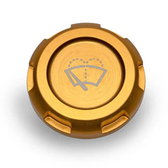 Billetworkz Wiper Fluid Cap Engraved Zero Series Gold Subaru WRX 02-26 / STI 04-21