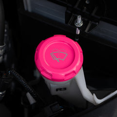Billetworkz Wiper Fluid Cap Engraved Zero Series Hyper Pink Subaru WRX 02-26 / STI 04-21 | BW-EBCZ-SUB-WIP-HYPK-E