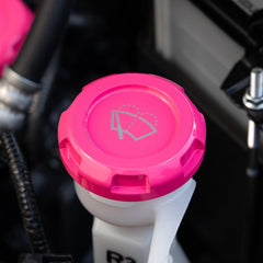 Billetworkz Wiper Fluid Cap Engraved Zero Series Hyper Pink Subaru WRX 02-26 / STI 04-21 | BW-EBCZ-SUB-WIP-HYPK-E