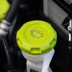 Billetworkz Wiper Fluid Cap Engraved Zero Series Neon Yellow Subaru WRX 02-26 / STI 04-21 | BW-EBCZ-SUB-WIP-NYEL-E