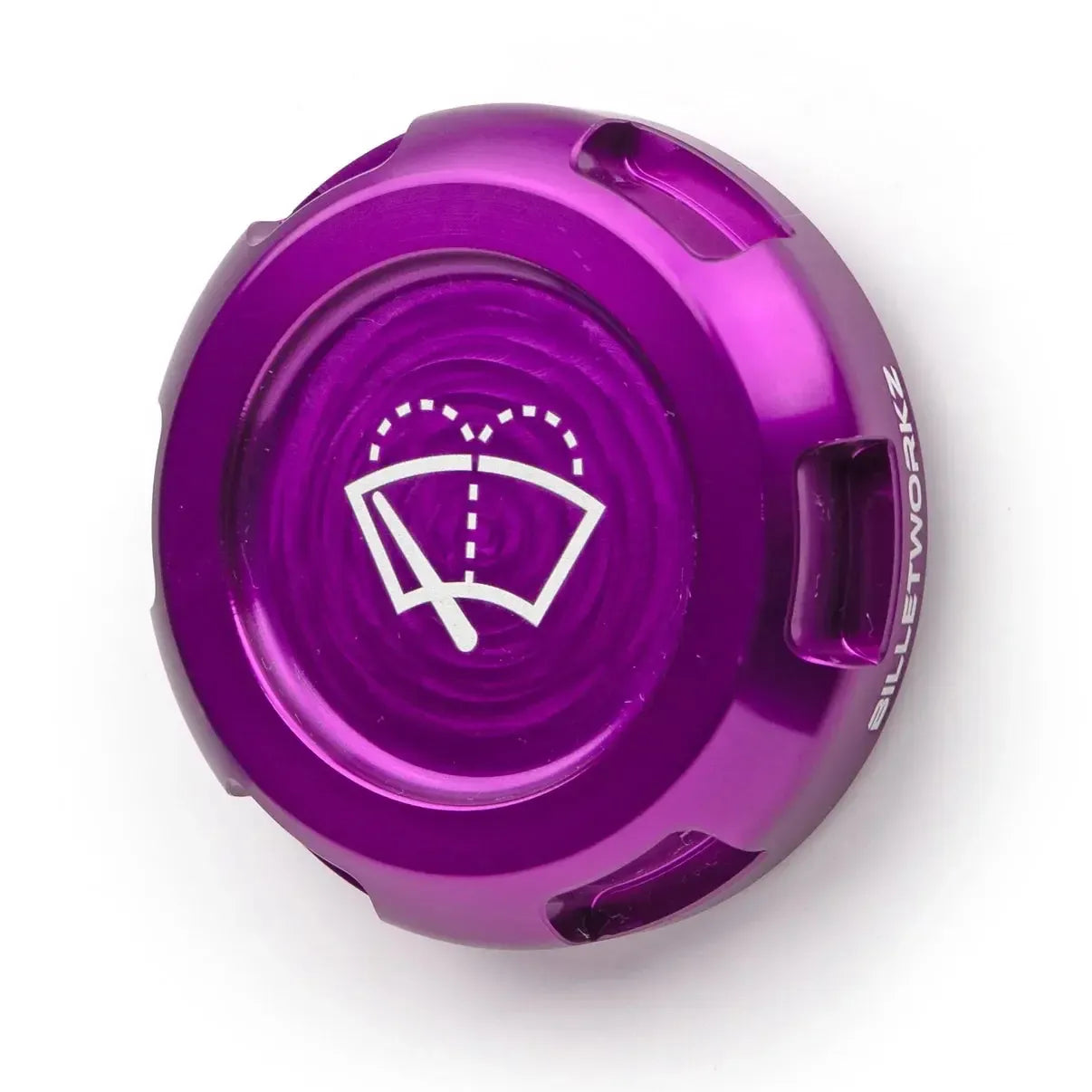 Billetworkz Wiper Fluid Cap Engraved Zero Series Purple Subaru WRX 02-26 / STI 04-21