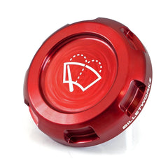 Billetworkz Wiper Fluid Cap Engraved Zero Series Red Subaru WRX 02-26 / STI 04-21 | BW-EBCZ-SUB-WIP-RED-E