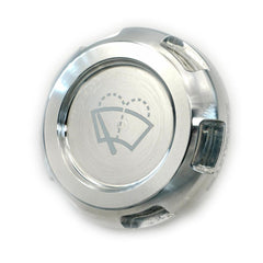 Billetworkz Wiper Fluid Cap Engraved Zero Series Silver Subaru WRX 02-26 / STI 04-21 | BW-EBCZ-SUB-WIP-SIL-E