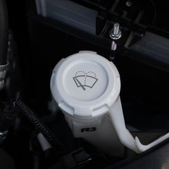 Billetworkz Wiper Fluid Cap Engraved Zero Series White Subaru WRX 02-26 / STI 04-21 | BW-EBCZ-SUB-WIP-WHT-E