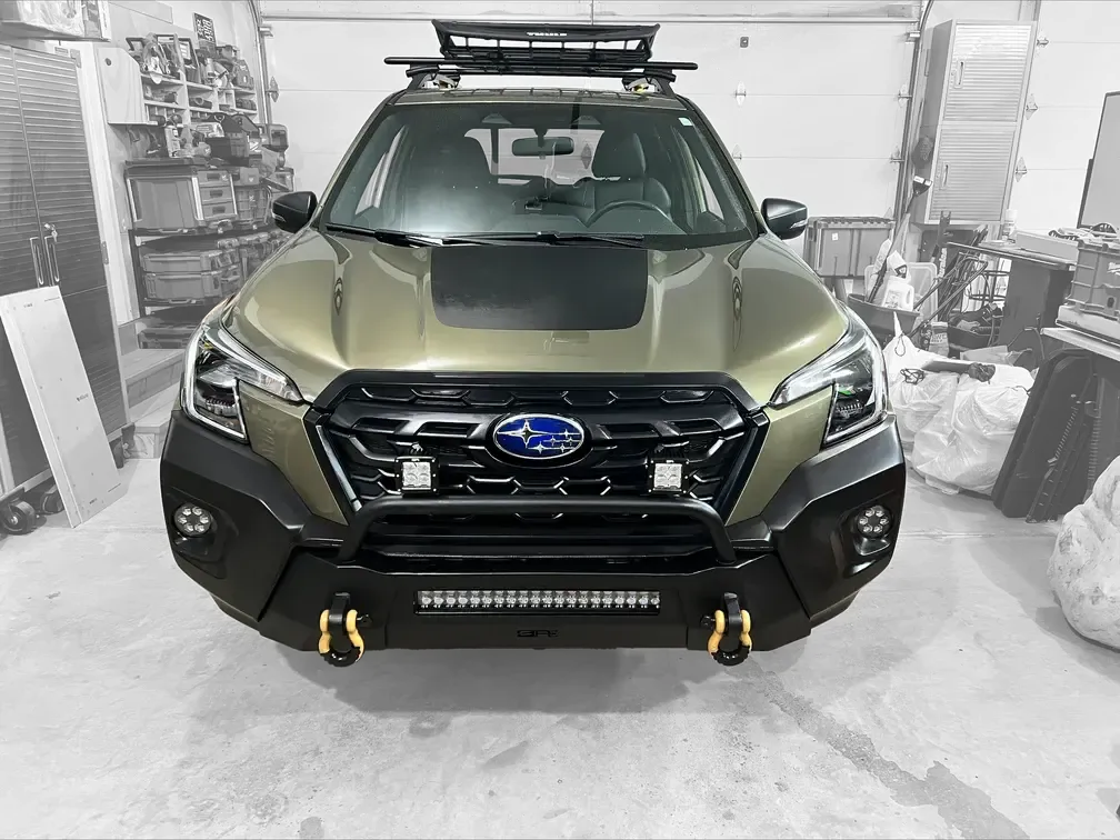 Body Armor 4x4 HiLine Front Winch Bumper Subaru Forester 2019-2024 | SU-19340