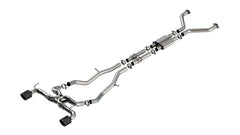 Borla ATAK Cat Back Exhaust w/ Dual 4.5" Carbon Fiber With Black Anodized Center Tips Nissan Z 2023-2026 | 140930CFBA