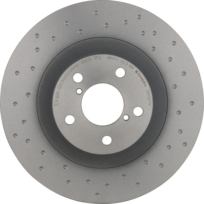 Brembo Front Premium Xtra Cross Drilled UV Coated Rotor BRZ / 86 / FR-S 2013-2020 | 09.A921.1X