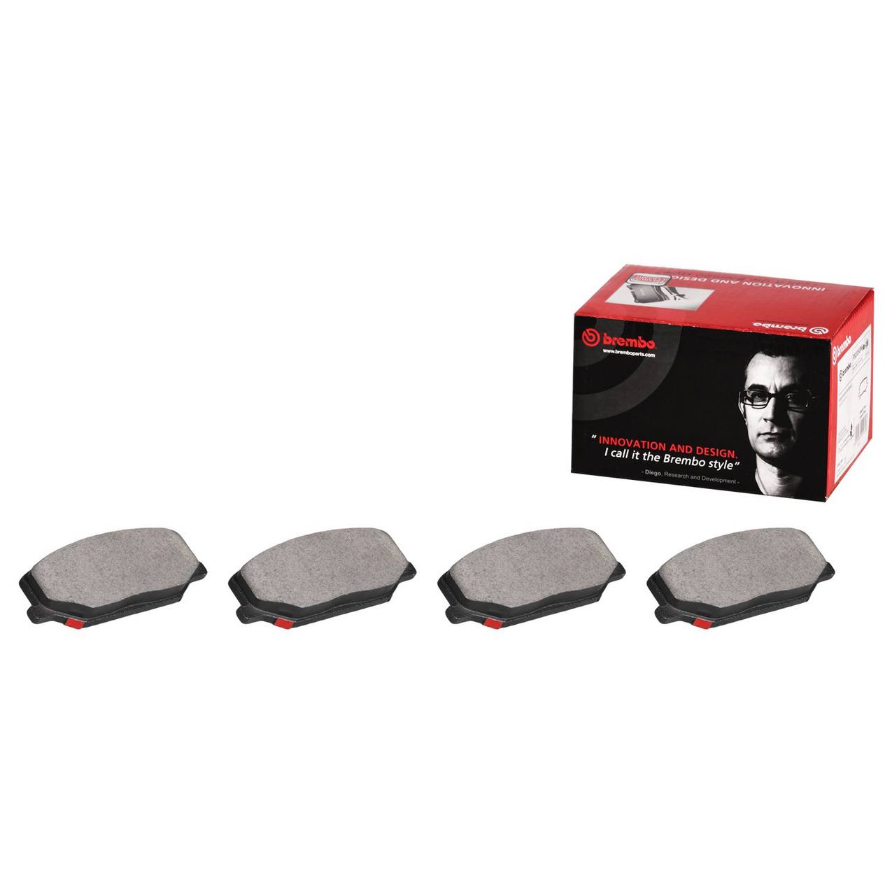 Brembo NAO Ceramic Rear Brake Pads Subaru WRX w/o Eyesight Tech 2015-2021 | P78020N
