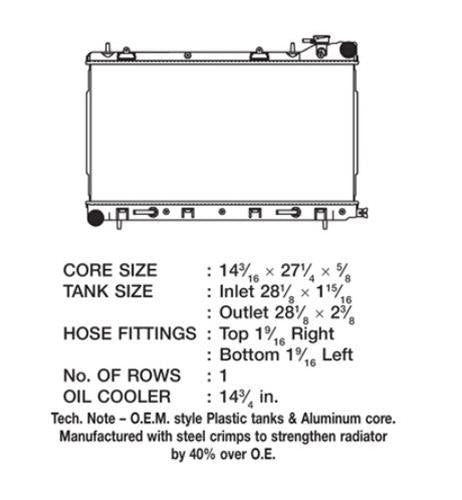 CSF OEM Plastic Radiator Subaru Forester 2.5L 2006-2008 | 3391
