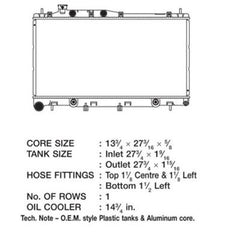 CSF OEM Plastic Radiator Subaru Legacy 3.0L 2008-2009 | 3142