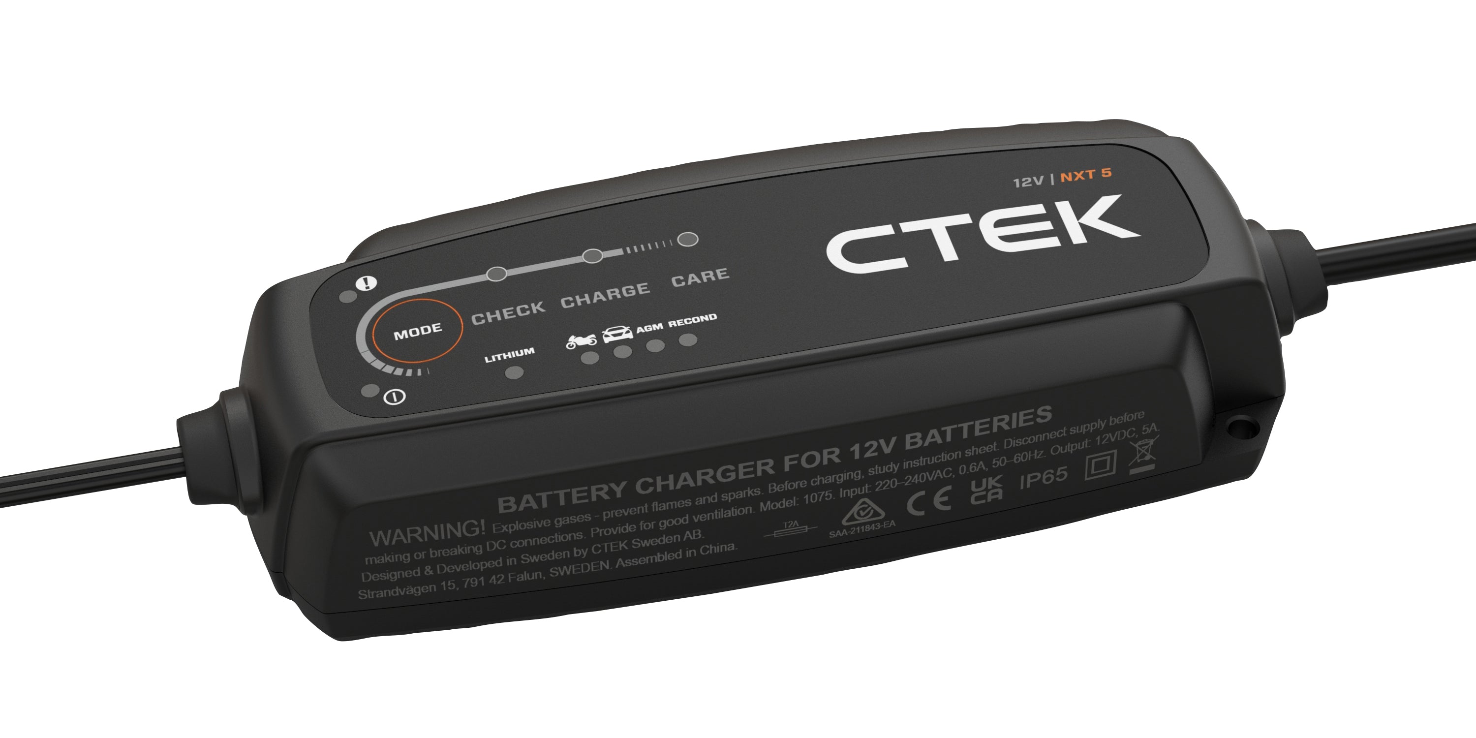CTEK NXT 5 Smart Battery Charger 4.3A 12V - Universal | 40-658