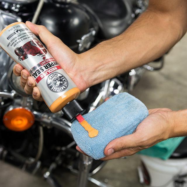 Chemical Guys Premium Grade Microfiber Applicators - 2in x 4in x 6in - Blue - 2 Pack