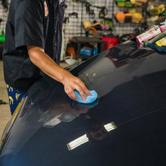 Chemical Guys Premium Grade Microfiber Applicators - 2in x 4in x 6in - Blue - 2 Pack