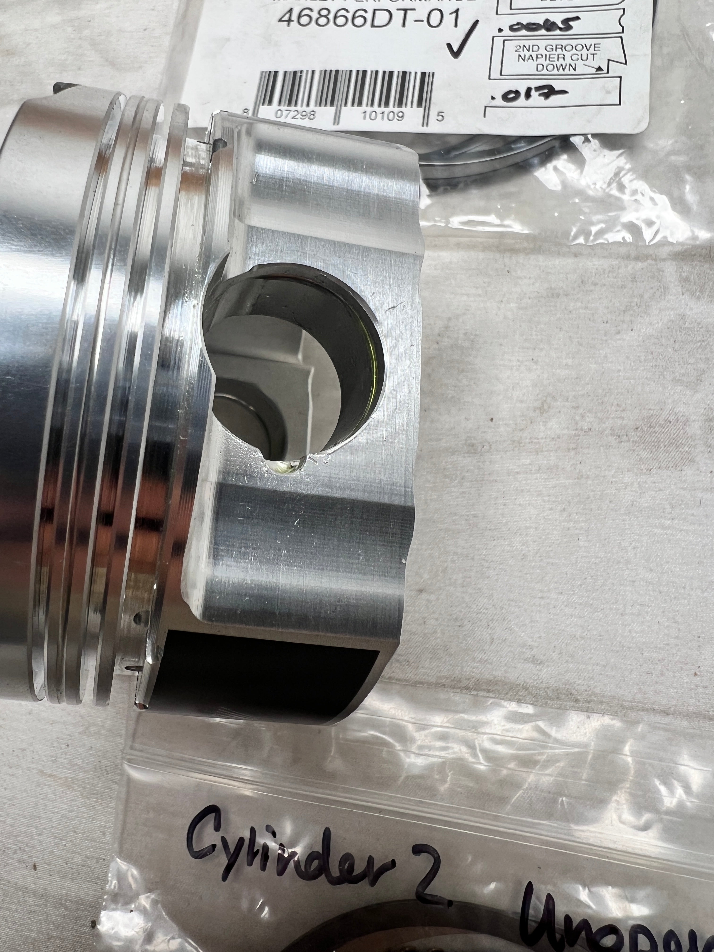 Clearance / OPEN BOX Manley 86.5mm +.5mm Bore 10:1 Dish Pistons + Rings Subaru WRX 2015-2021