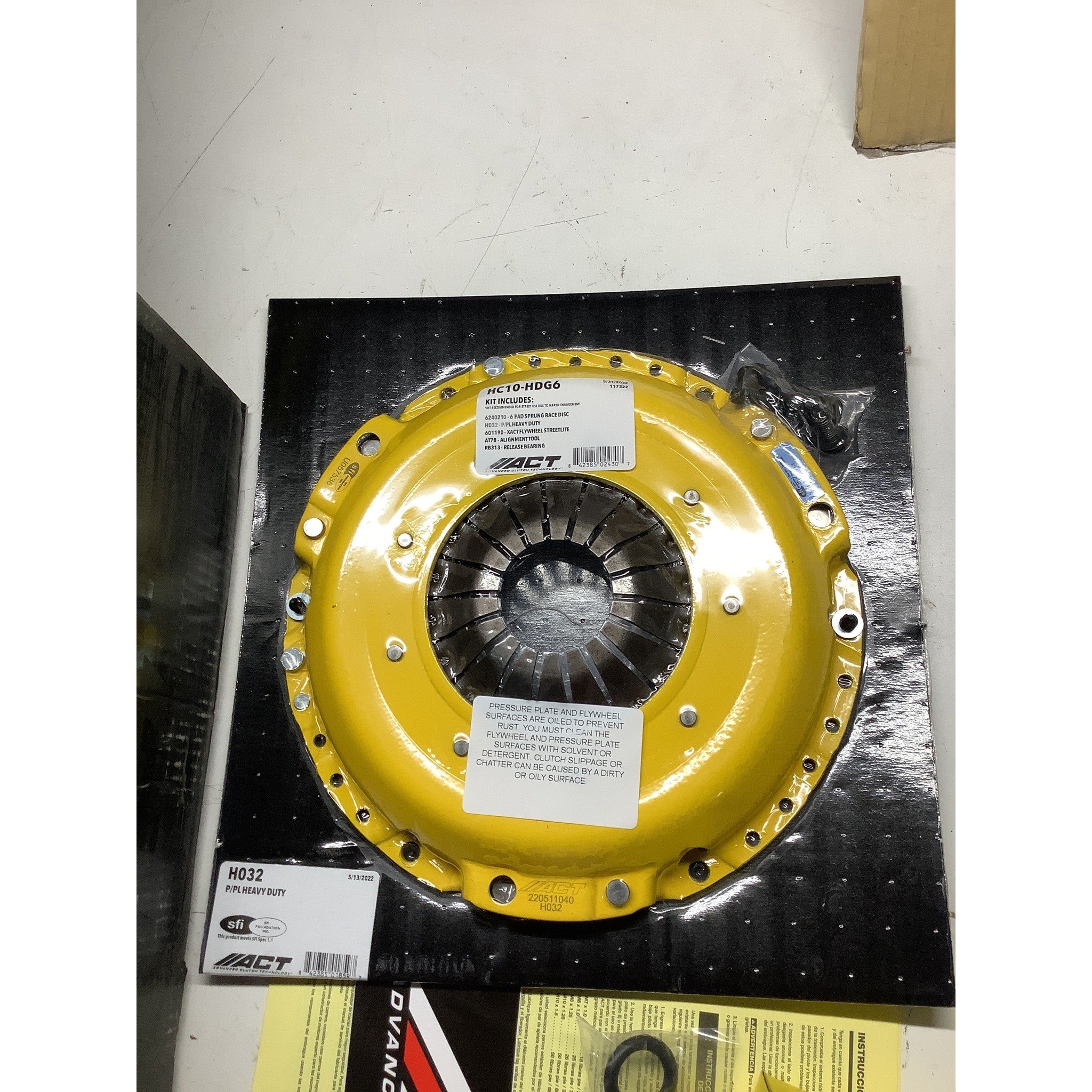 Clearance / OPENBOX ACT HD/Race Sprung 6 Pad Clutch Kit Honda Civic Si 2017-2022 | HC10-HDG6