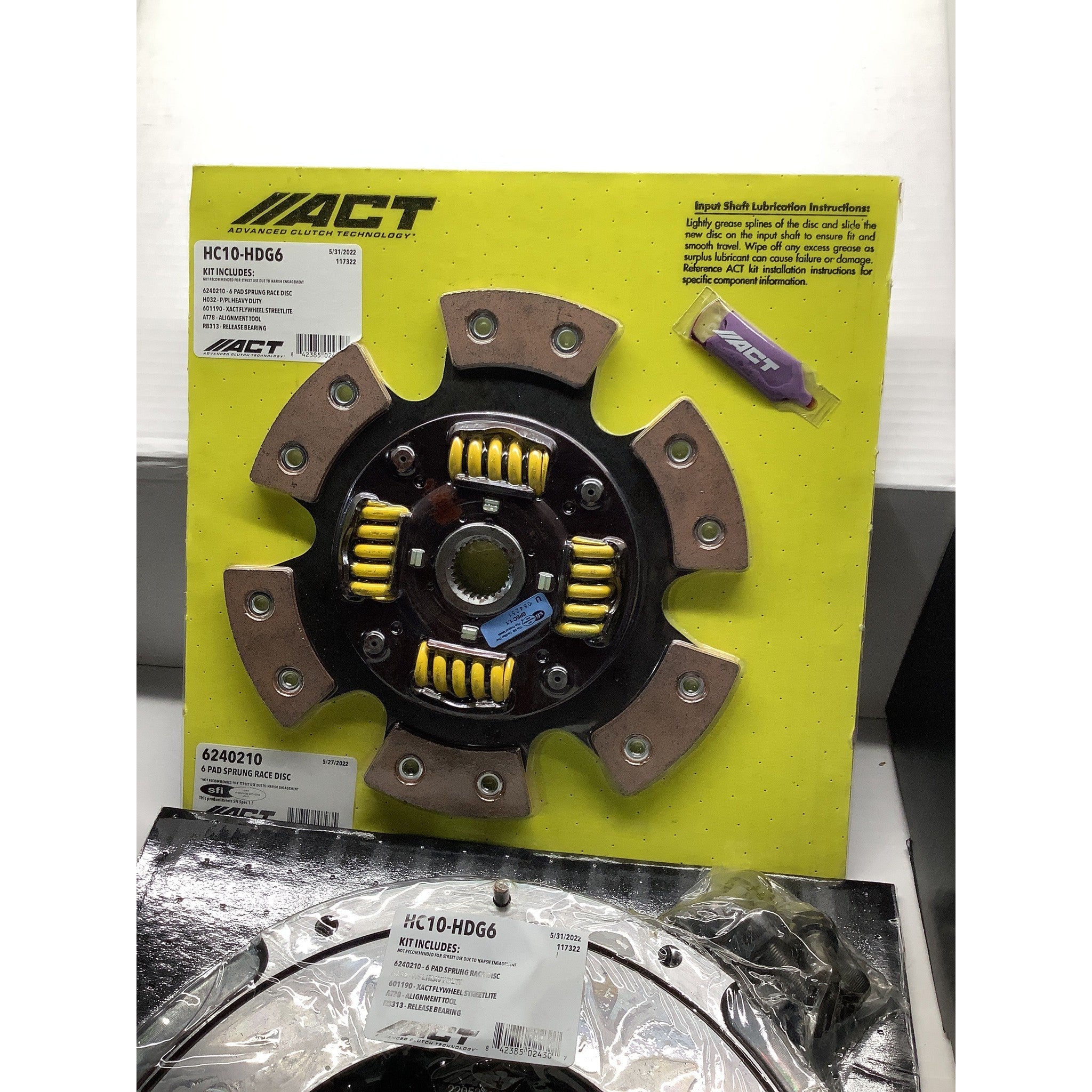 Clearance / OPENBOX ACT HD/Race Sprung 6 Pad Clutch Kit Honda Civic Si 2017-2022 | HC10-HDG6