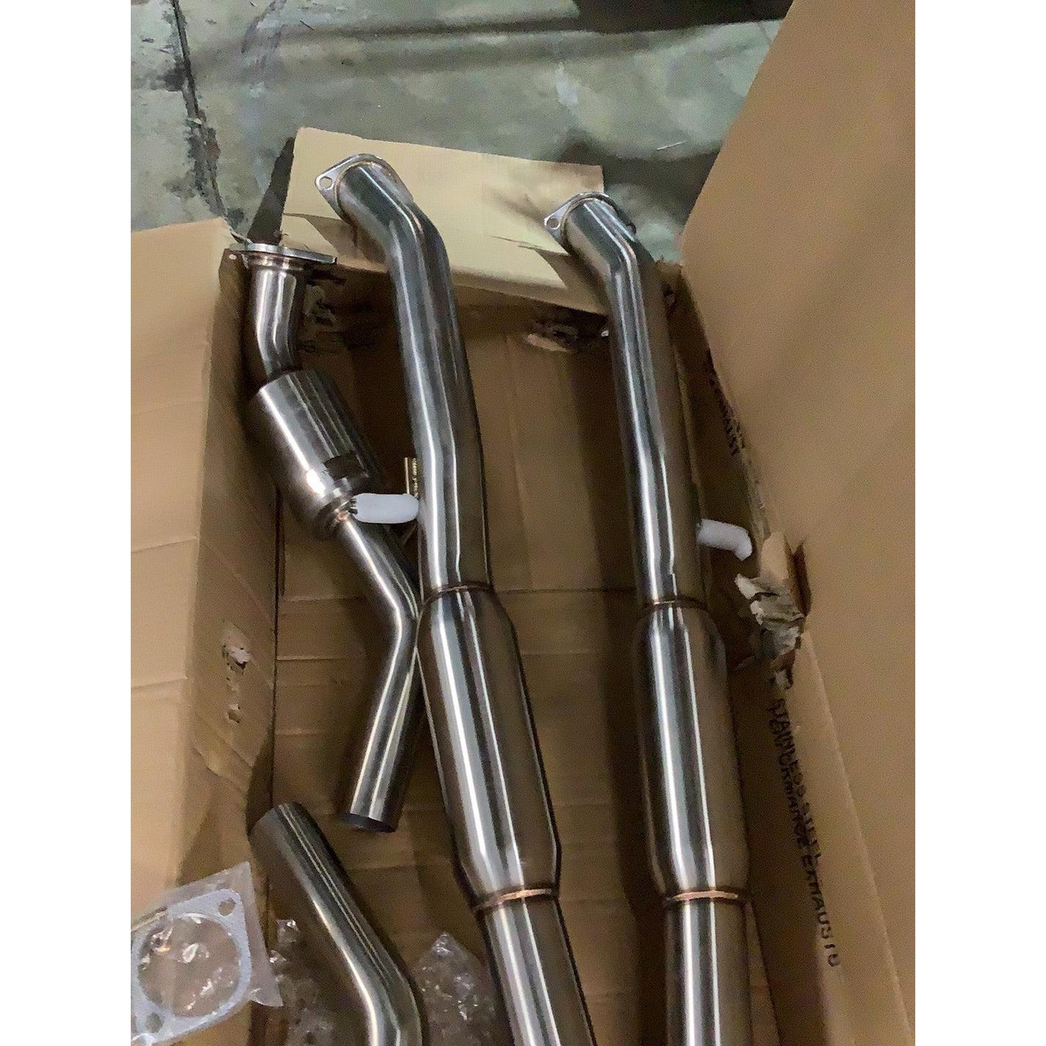 Clearance / OPENBOX Megan Racing Cat Back Exhaust Burnt Blue Tips Infi