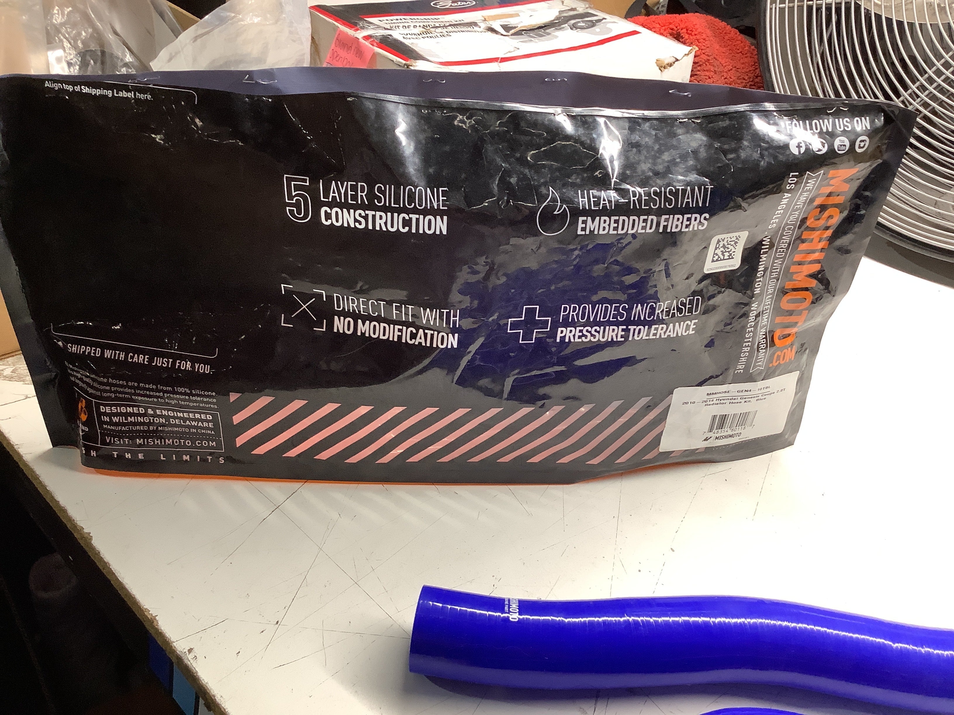 Clearance / OPENBOX Mishimoto Blue Radiator Hoses Genesis Coupe 2.0L Turbo 2010-2013