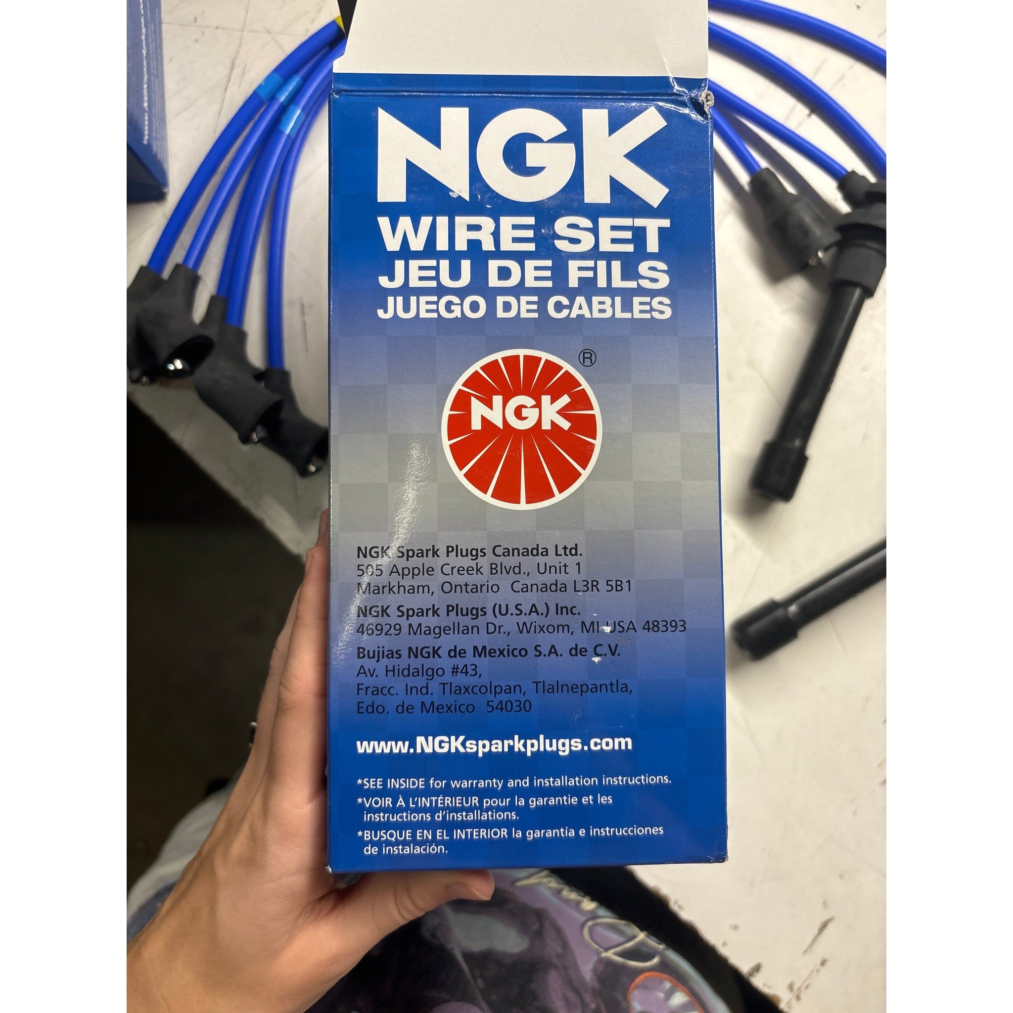 Clearance / OPENBOX NGK (9136) NX96 Spark Plug Wire Set, 1991-1994 Nissan 240SX