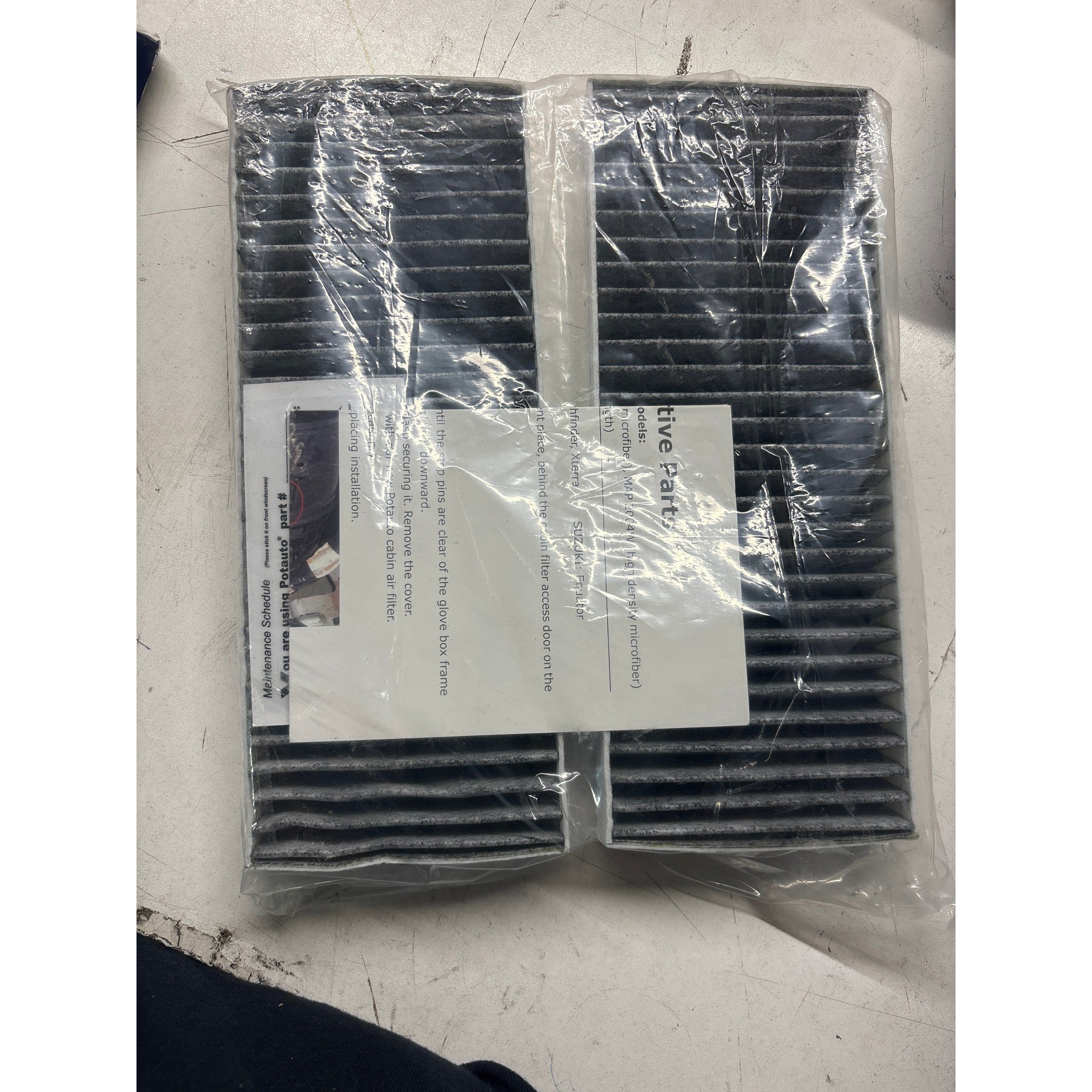 Clearance / OPENBOX POTAUTO MAP 2004C (CF10553) Activated Carbon Car Cabin Air Filter Replacement for NISSAN FRONTIER NV1500 NV2500 NV3500 PATHFINDER XTERRA, SUZUKI EQUATOR