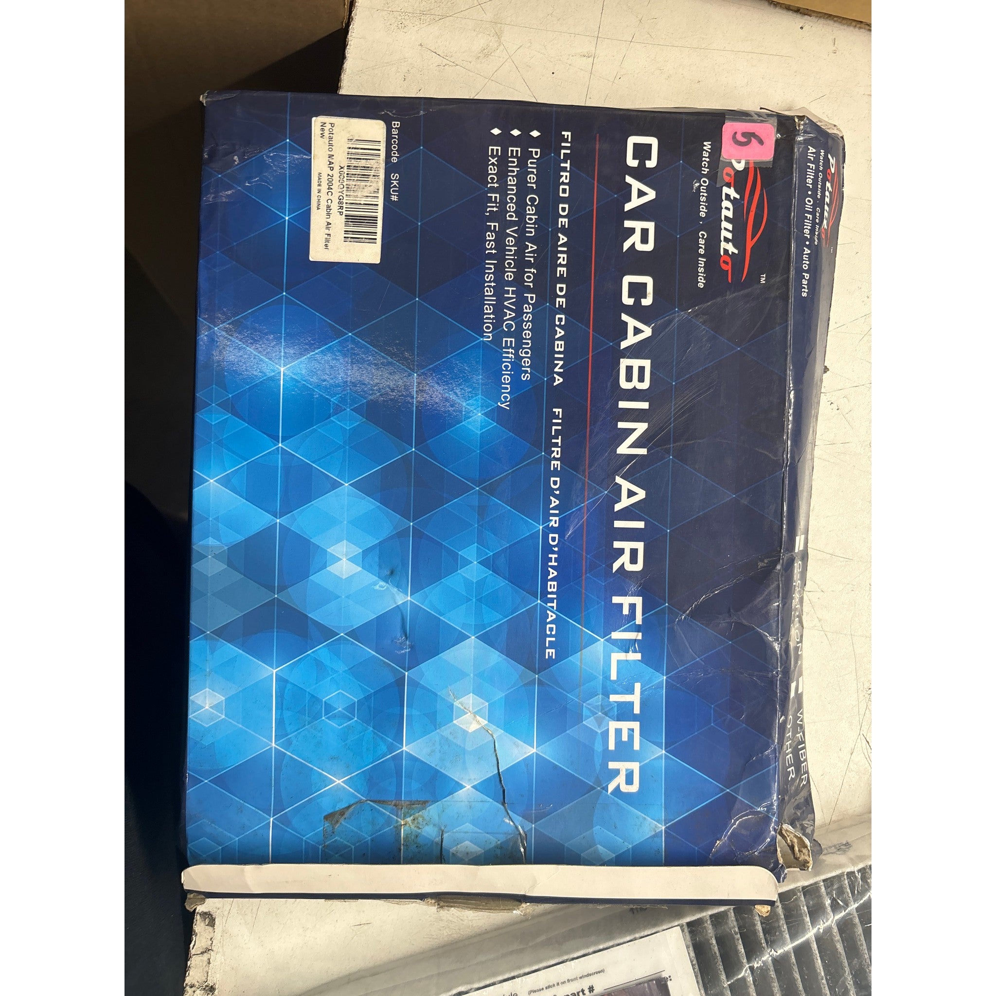 Clearance / OPENBOX POTAUTO MAP 2004C (CF10553) Activated Carbon Car Cabin Air Filter Replacement for NISSAN FRONTIER NV1500 NV2500 NV3500 PATHFINDER XTERRA, SUZUKI EQUATOR