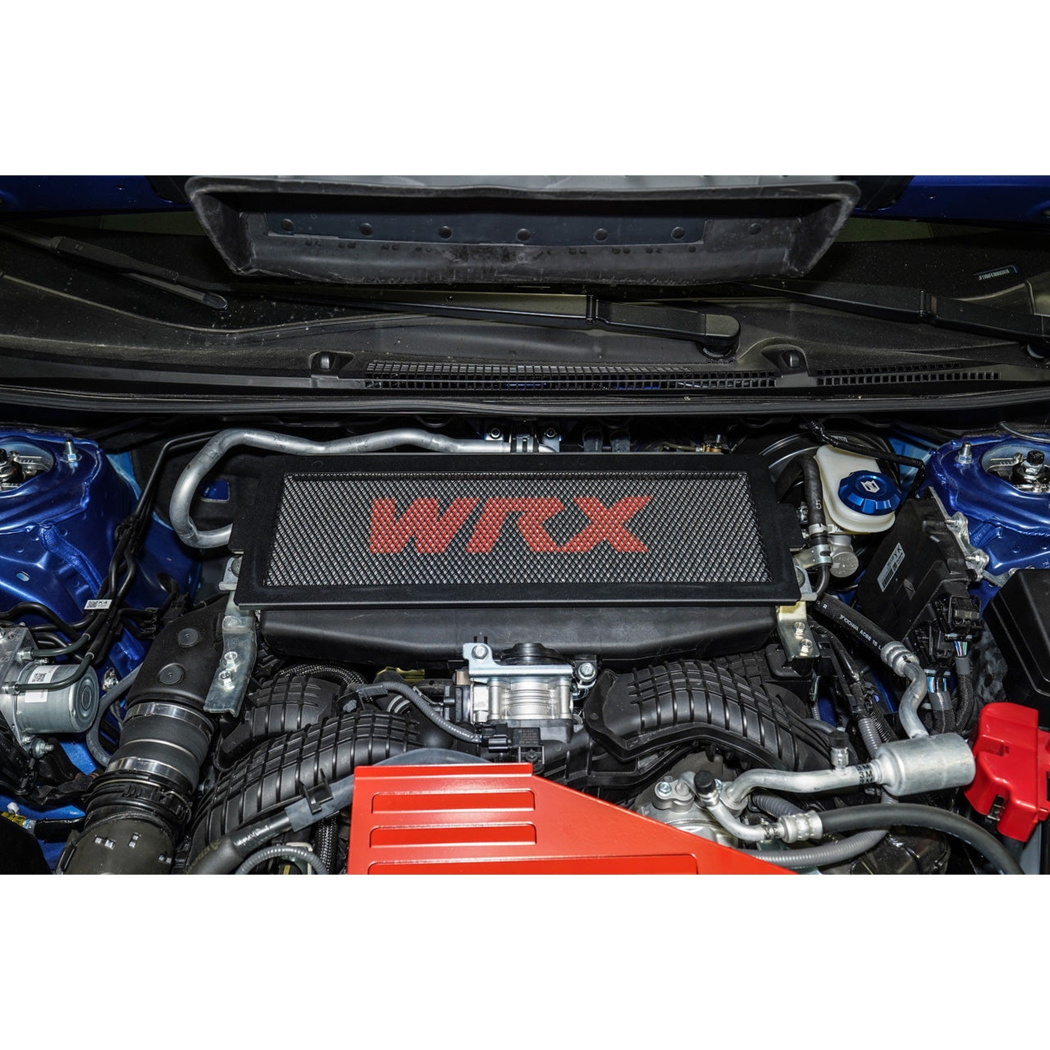 Clearance/OPEN BOX Noble VB Black Top Mount OE Intercooler Guard with Red WRX Subaru WRX 2022-2025