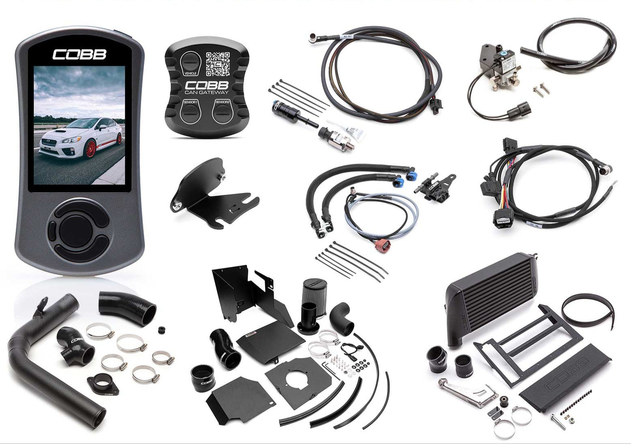 Cobb 2015-2017 Subaru WRX NexGen Stage 2 + CAN Flex Fuel with SF Intake Power Package | SUB004NG2W2-BK1FF