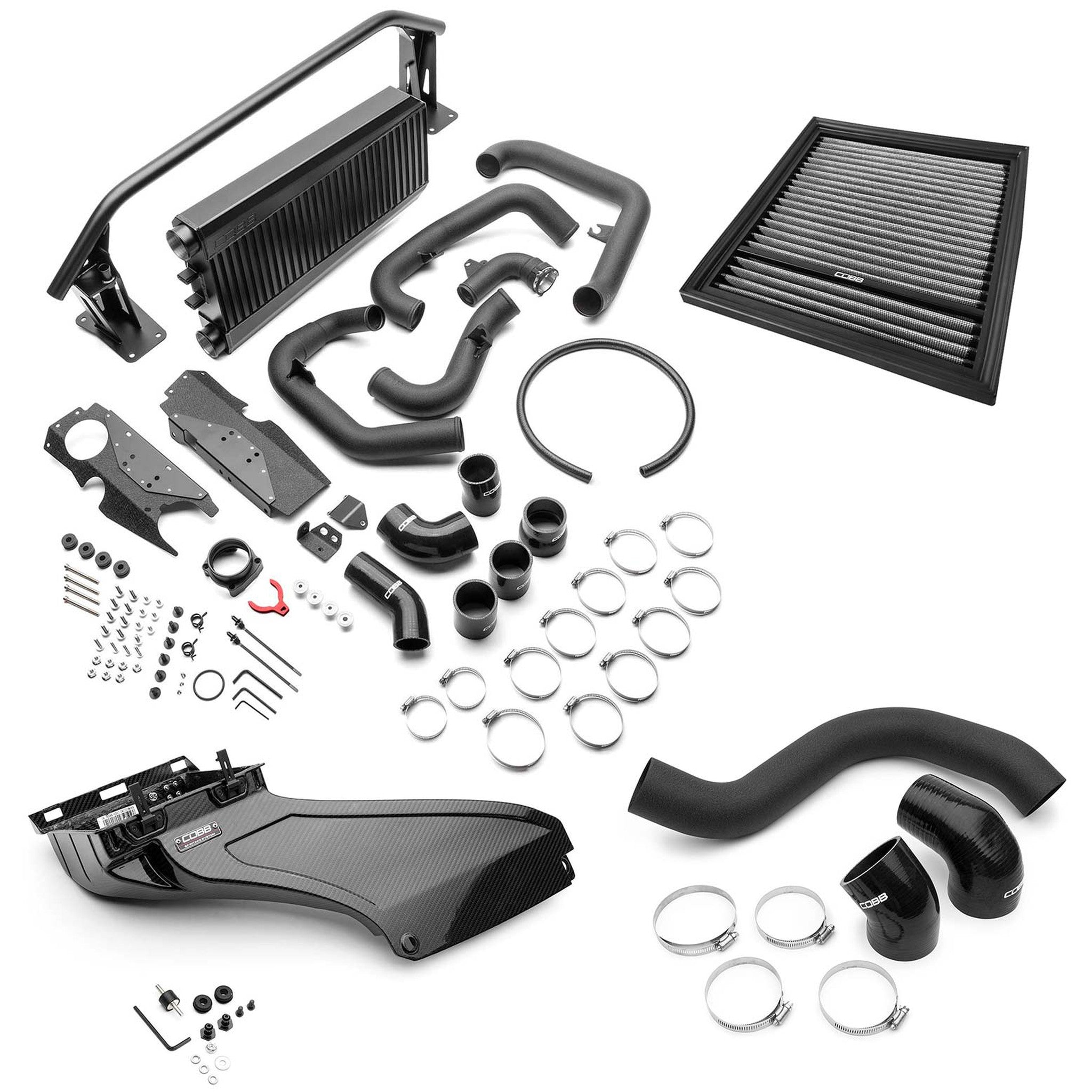 Cobb FMIC + Redline Intake Package Black Subaru WRX 2022-2026 | SUB006FMICRED-BK