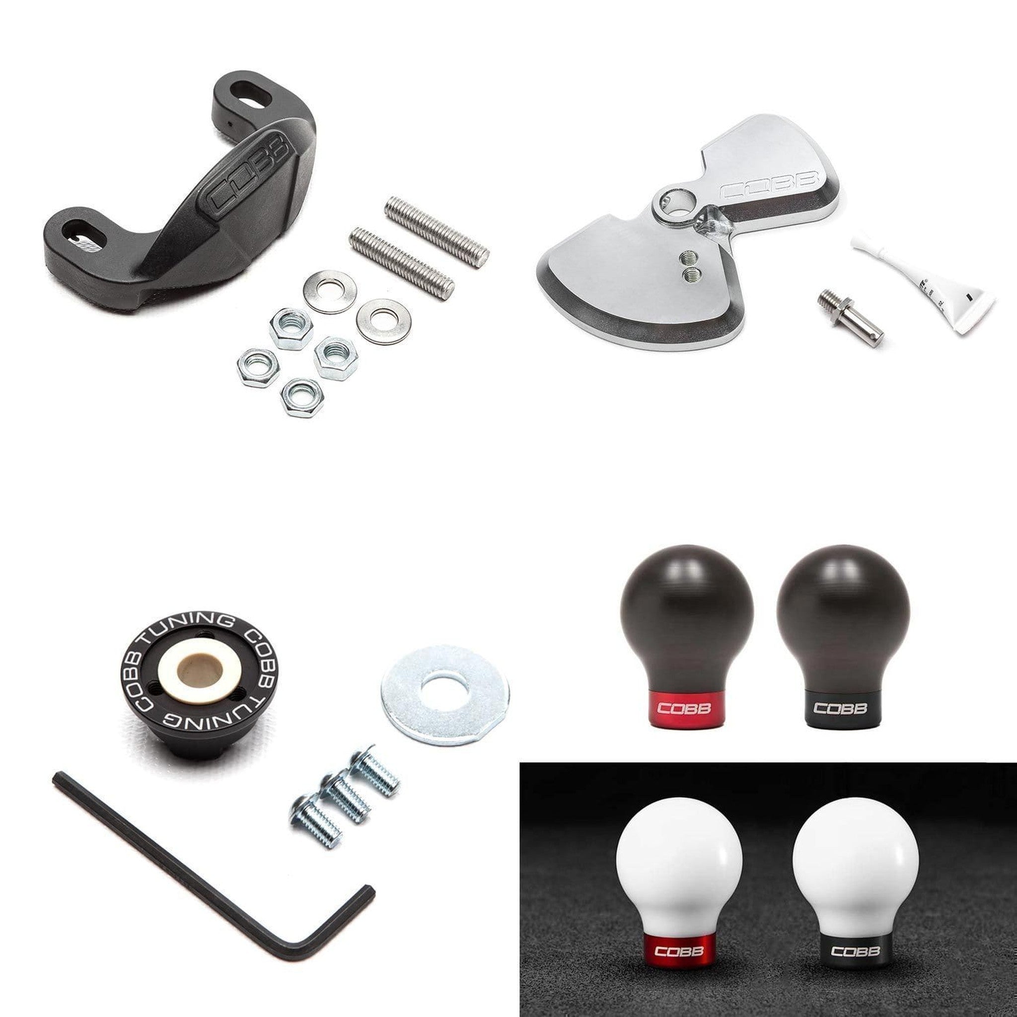 Cobb Stage 1+ Drivetrain Package Black Knob w/ Race Red Subaru WRX 2015-2026 | SUB0DT011P-RD