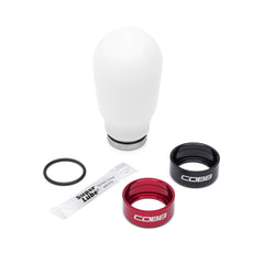 Cobb Stage 1+ Drivetrain Package Tall Weighted Knob White Subaru STI 2004-2021 | 215X01P-TW-W