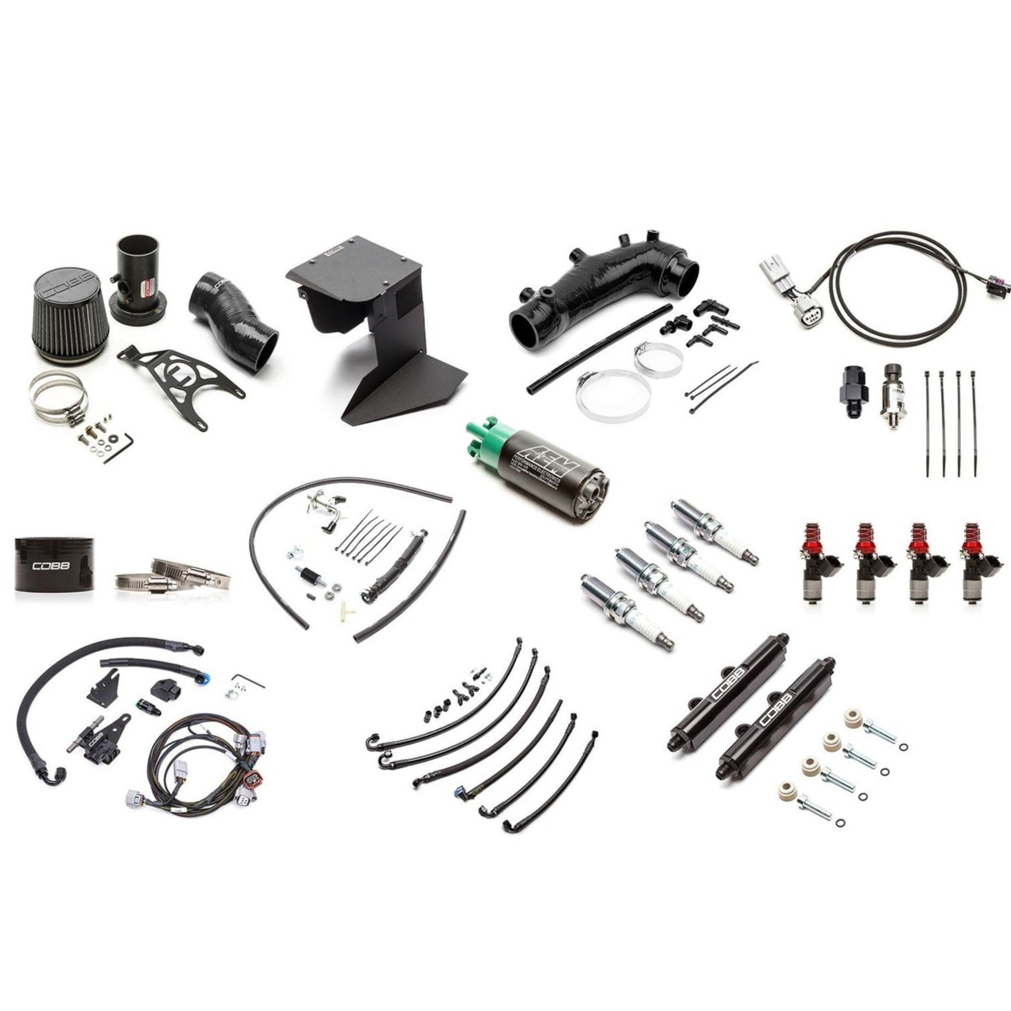 Cobb Stage 1 to NexGen Stage 2 Flex Fuel Upgrade Subaru STI 15-18 - Black SF Hose | SUB004NG2S1FF-S1-UP-BK