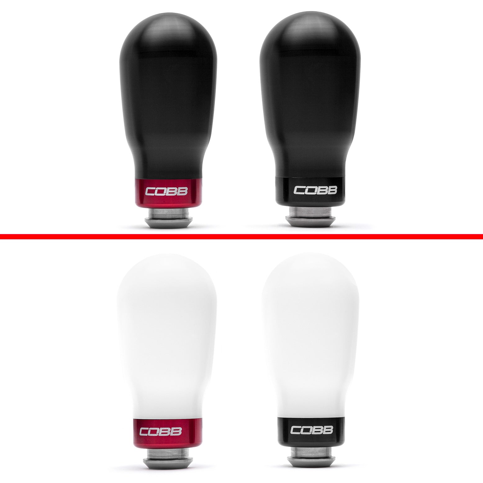 Cobb Stg 1+ Drivetrain Pkg Tall Weighted Knob White 08-14 WRX / 05-09 LGT / 06-08 FXT 5MT | 214X01P-TW-W
